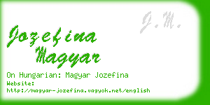 jozefina magyar business card